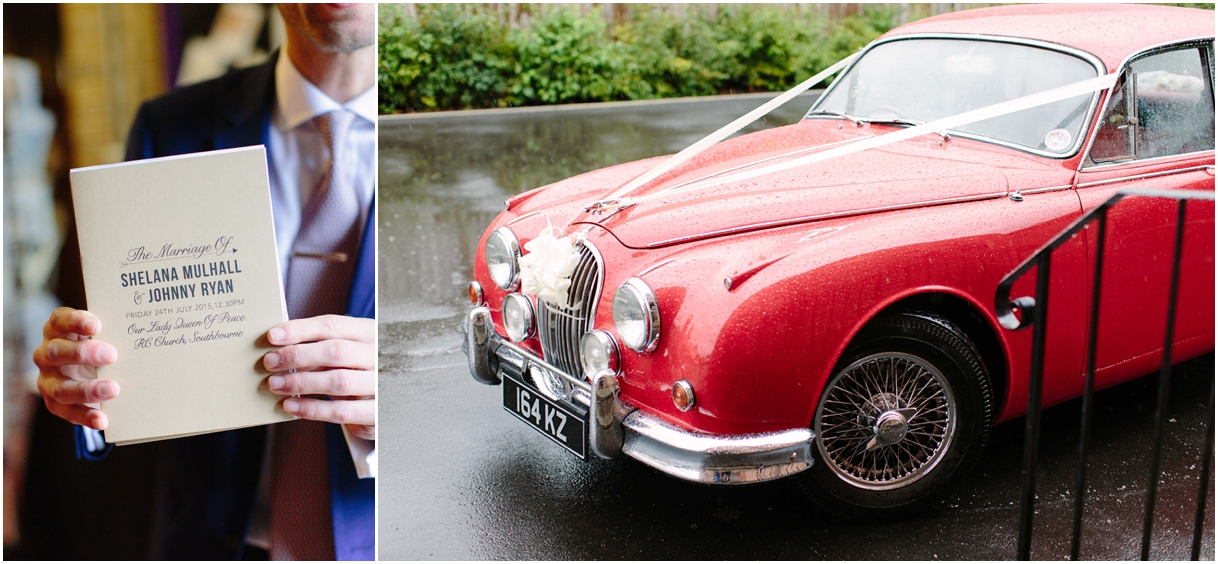 Red-vintage-wedding-car