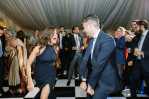 Dance floor at Ardington House wedding
