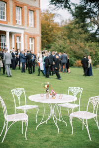 Wedding reception in the grounds of Ardington House