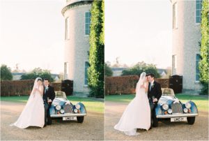 Bride and groom at Goodwood House wedding