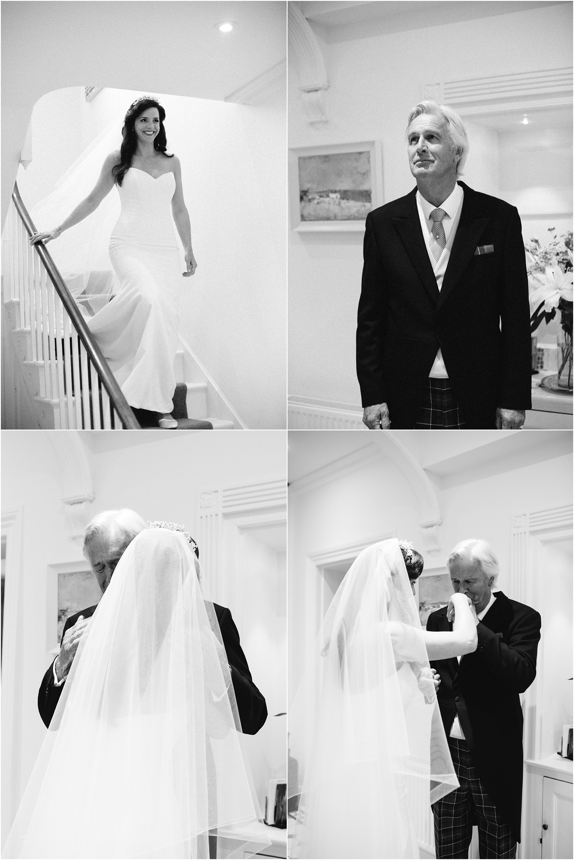 father of the bride seeing bride