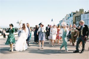 brass band wedding procession in Deal Kent