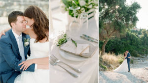 Destination wedding photographer. Paxos Greece wedding. Wedding table details.