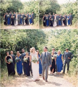 Bridal party at Tournerbury Woods