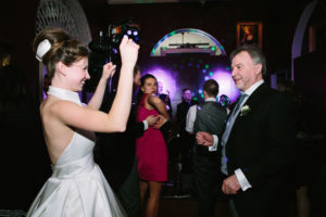 Bride dancing with her father at Goodwood House wedding