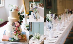 wedding breakfast room at Trinity Hall Cambridge