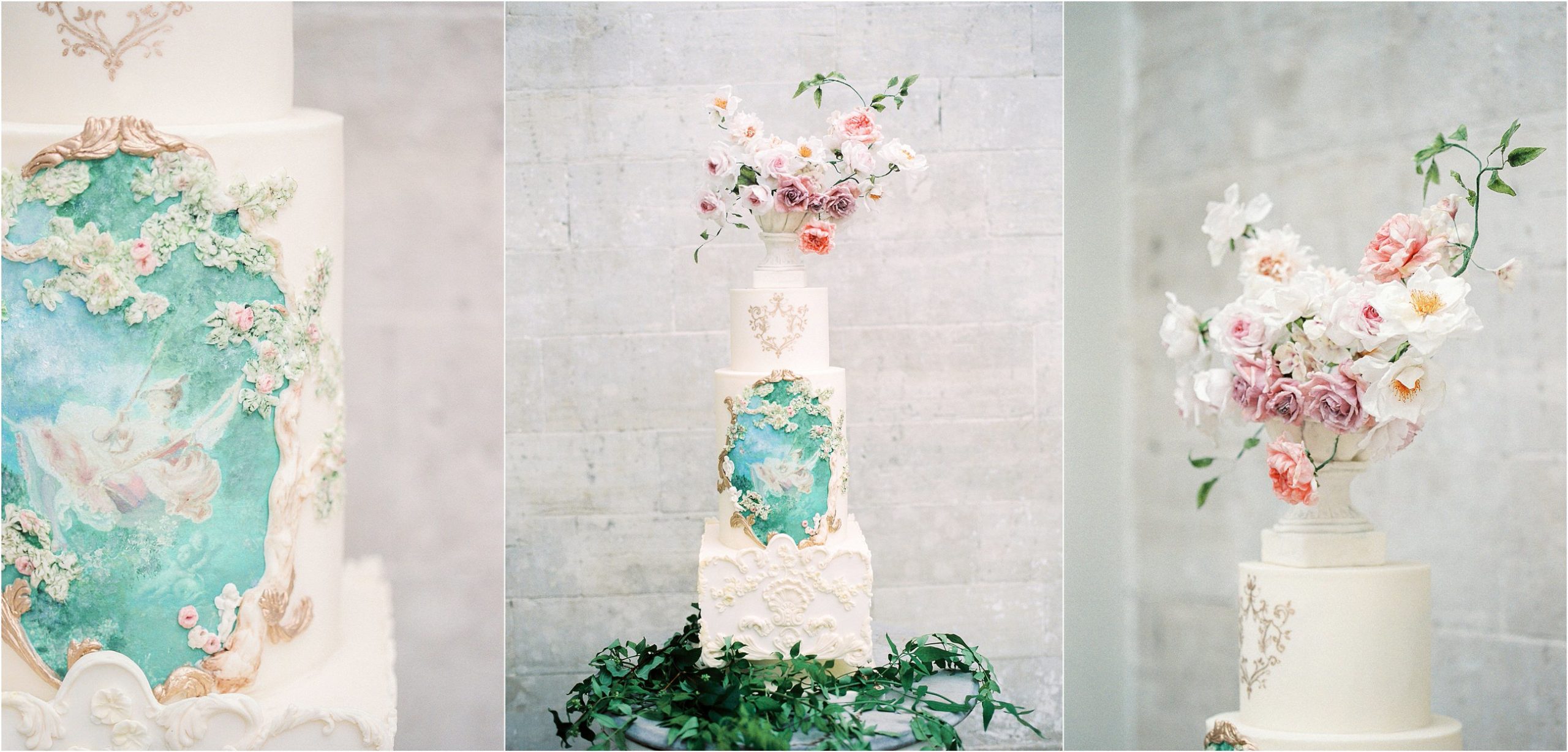 rococo style wedding cake