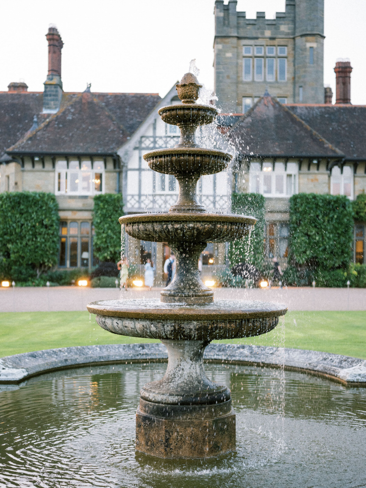 fountain at Cowdray House