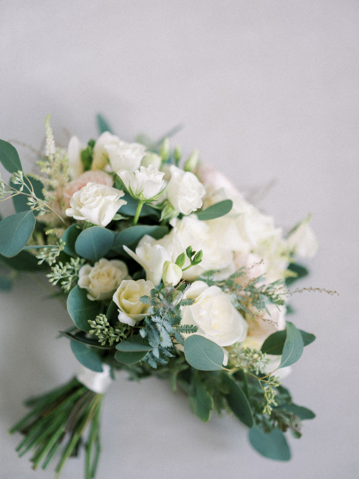 Pastel rose and freesia bouquet 