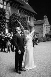 Fireworks at Cowdray House wedding