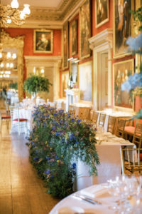 Dining room at Goodwood House Summer Wedding