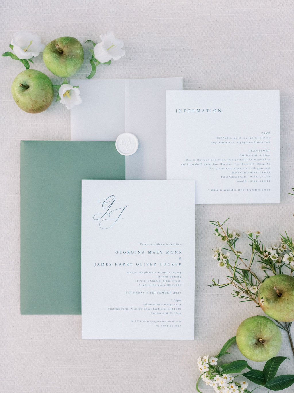 modern wedding stationery