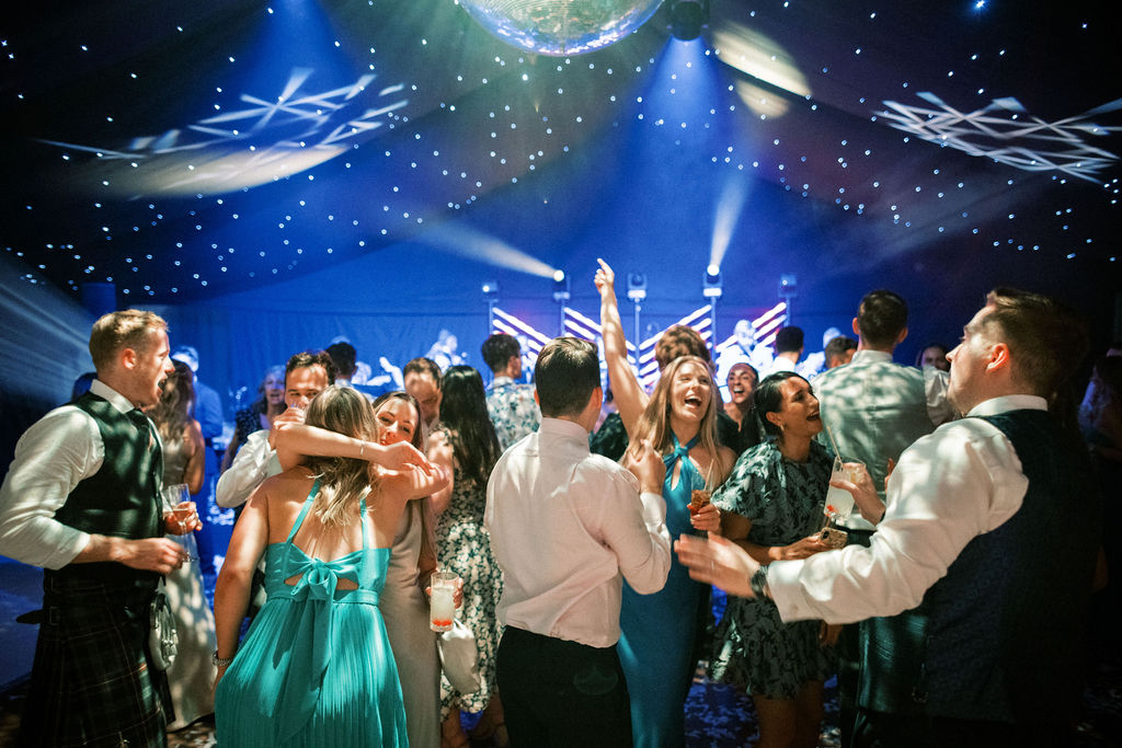 dance floor at wedding