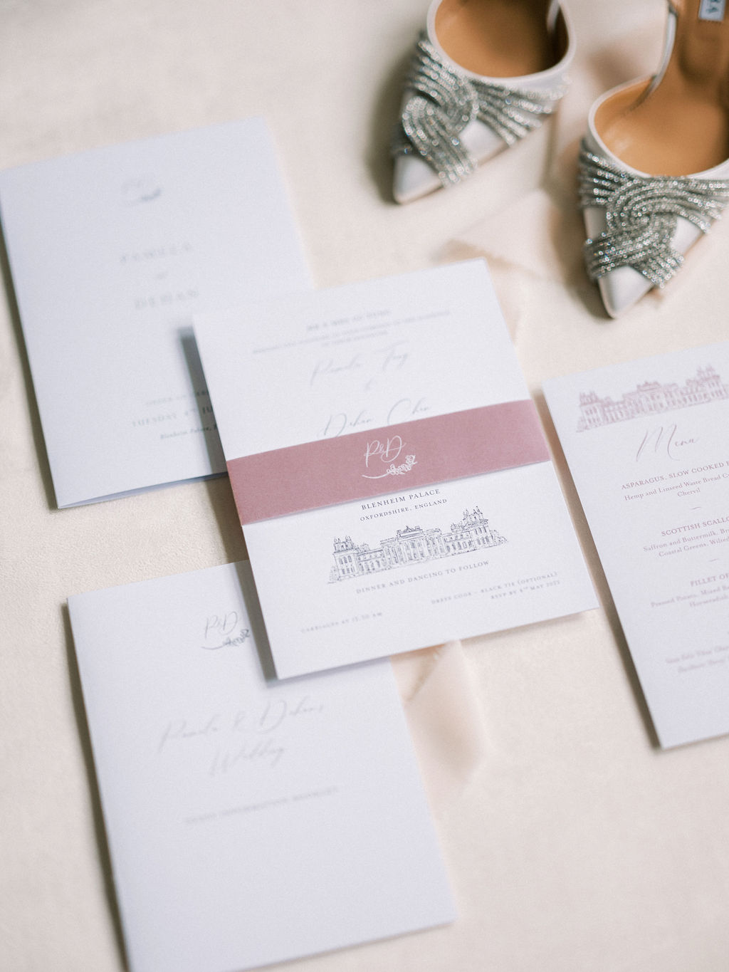 wedding stationery for Blenheim Palace wedding