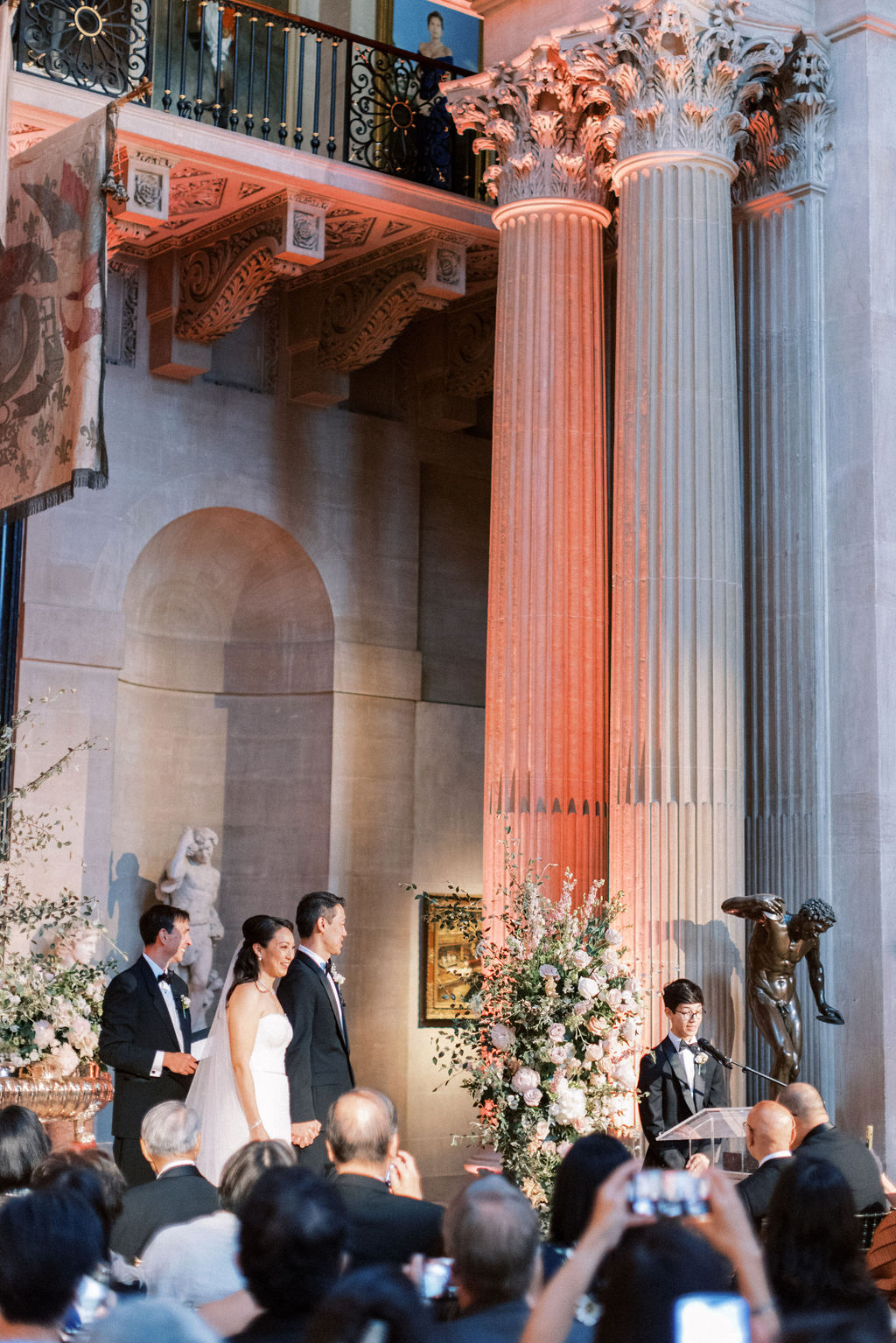 ceremony in The Great Hall at Blenheim Palace wedding