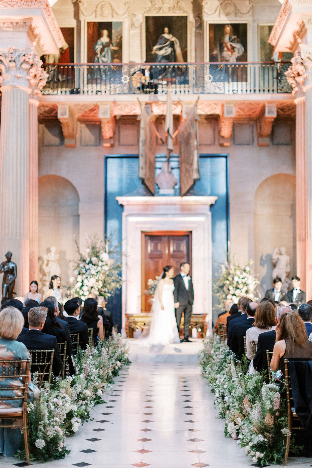 Ceremony in The Great Hall at Blenheim Palace wedding