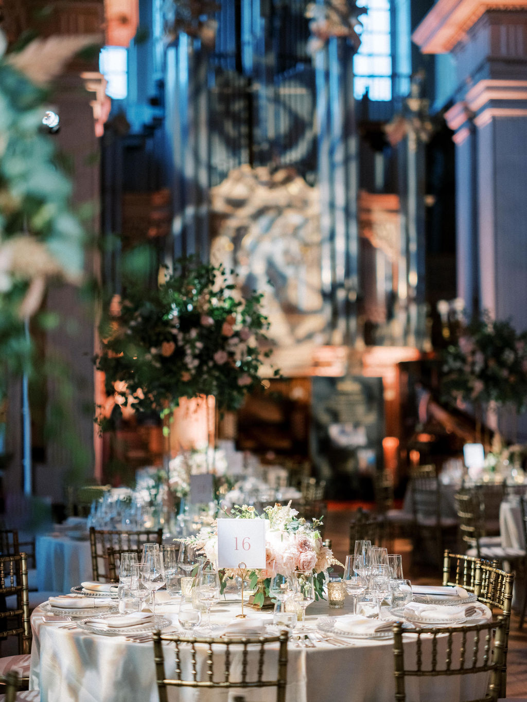 The Long Library wedding breakfast at Blenheim Palace wedding