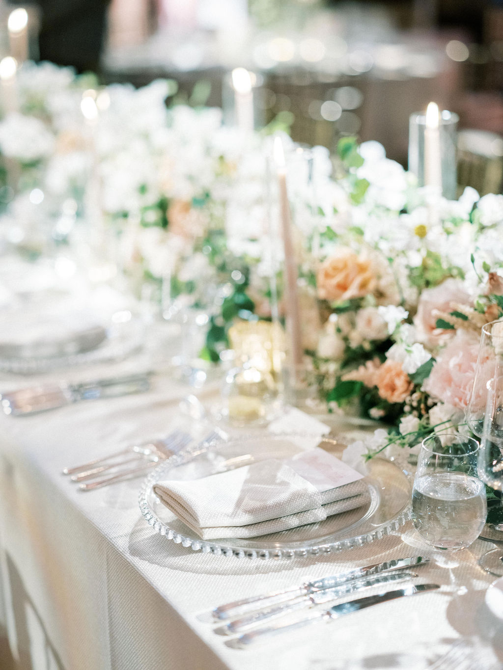 The Long Library wedding breakfast at Blenheim Palace wedding