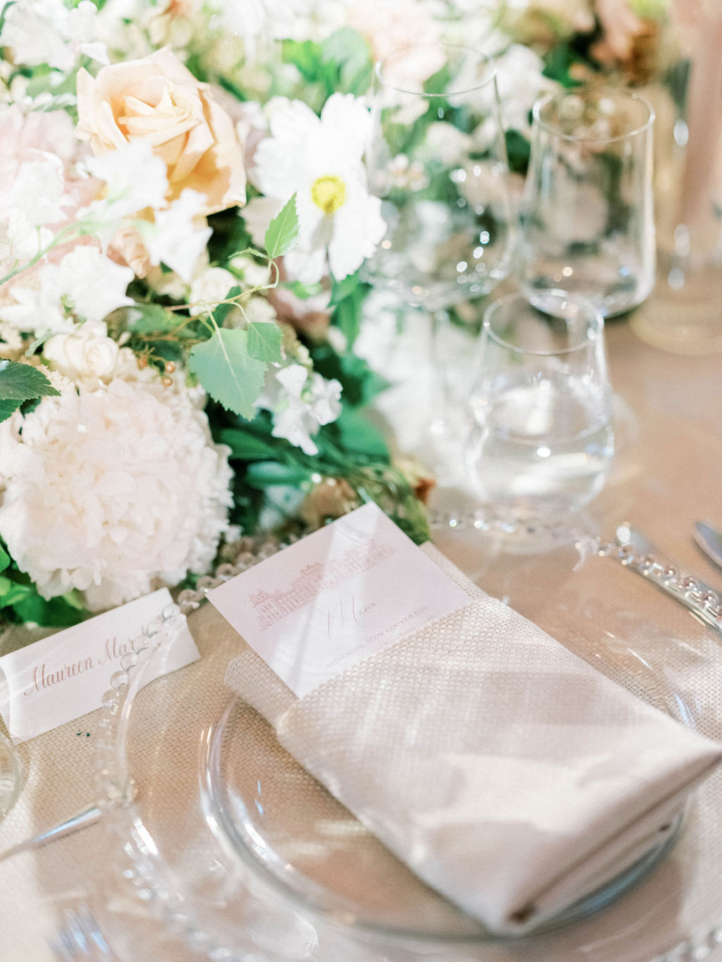 The Long Library wedding breakfast at Blenheim Palace wedding