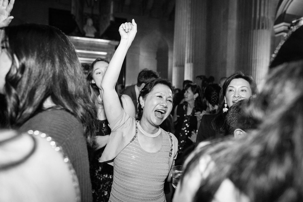 guests on dance floor at Blenheim Palace wedding