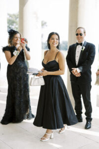 guests arriving at Goodwood House Summer Wedding