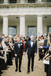 Confetti at Goodwood House Summer Wedding