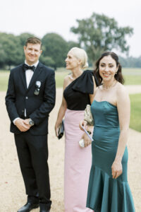 Champagne reception at Goodwood House Summer Wedding