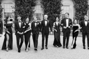 Relaxed bridal party portraits at Goodwood House Summer Wedding