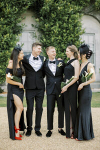 Relaxed bridal party portraits at Goodwood House Summer Wedding