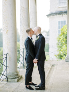 Grooms at Goodwood House Summer Wedding