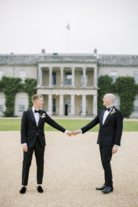 romantic portraits at Goodwood House Summer Wedding